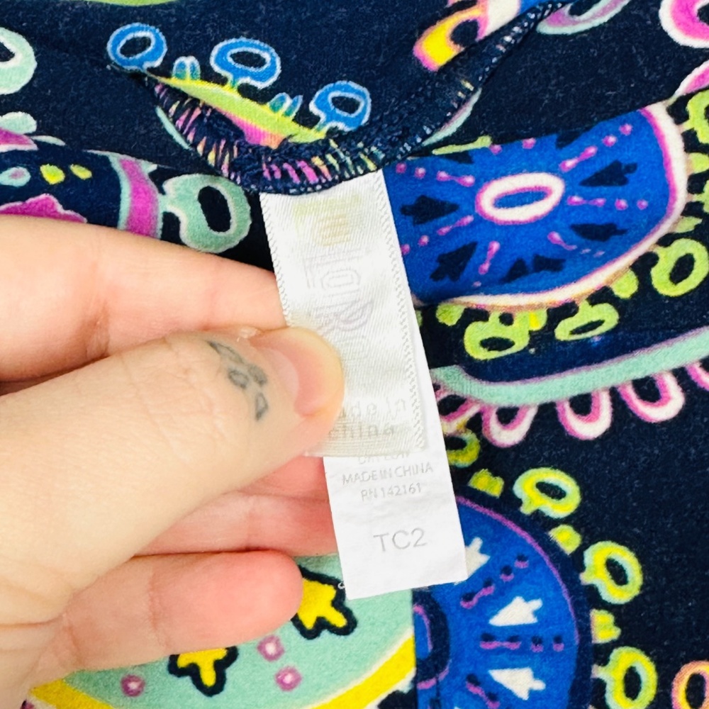 Lularoe Patchwork Geometric Multicolored High Ris… - image 7